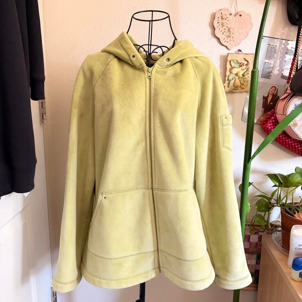 Kristen blake green fleece zip